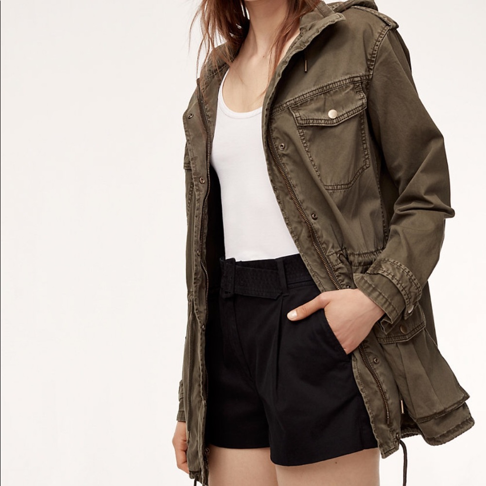 Aritzia Talula Trooper Jacket Olive Green XXSmall